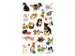 Étiquette en papier Z-design 3 feuilles chiens et chats
