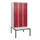 locker met bank,HxBxD 1950x900x815mm,3vak,vak B 300mm,draaigrendel