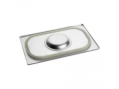 Caterchef RVS Deksel met siliconen rand 1/4 GN