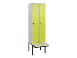 locker voor scheiding van kleding,HxBxD 2120x600x815mm,2vak