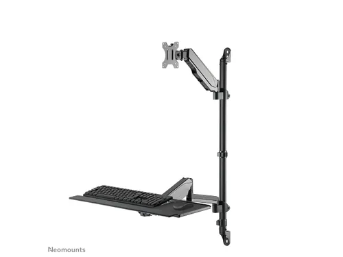 Neomounts WL90-325BL1 Zit-sta werkstation wand - 17-32 inch - 1-9 kg (