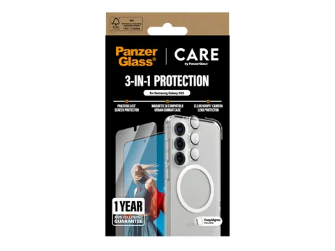 PanzerGlass | CARE by Flagship 3-in-1 Bundle Samsung Galaxy S25,