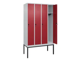 locker,HxBxD 2120x1200x500mm,4vak,vak B 300mm,draaigrendel - 2