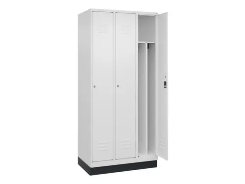 locker voor scheiding van kleding,HxBxD 1950x900x500mm,3vak