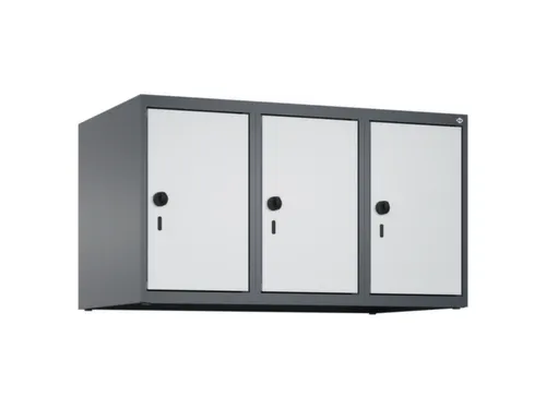 opzetkast,v. locker,3vak.,vak B 300mm,HxBxD 500x900x500mm,vleugeldeur