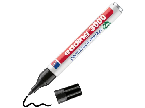Viltstift edding 3000 creatief rond 1.5-3mm assorti blister à 4 stuks