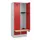 locker met bank,HxBxD 1950x800x815mm,2vak,vak B 400mm,draaigrendel