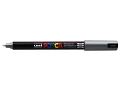 Verfstift Posca PC1MR Extra Fijne punt 0,7mm Zilver