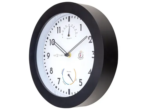 Buitenklok Nextime dia 25,5cm Daisy met thermo- en hydrometer cijfers,