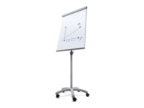 Mobiele Flipchart Vario met Stervoet en wielen