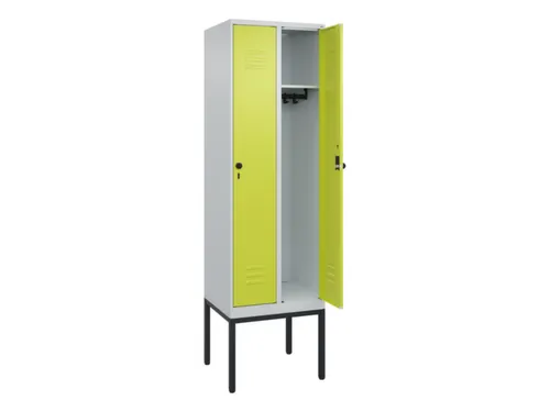 locker,HxBxD 2120x600x500mm,2vak,vak B 300mm,draaigrendel