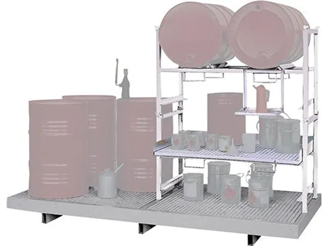 staande bak,v. stapelkast,opvangvol. 220l,HxBxD 220x2750x1280mm