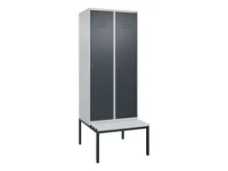locker voor scheiding van kleding,HxBxD 2120x800x815mm,2vak