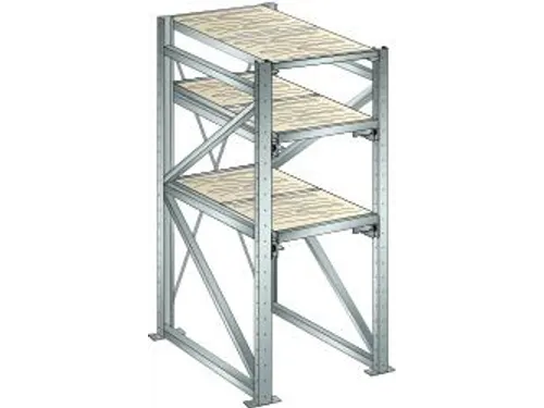 uittrekstelling voor zware lasten,HxBxD 2000x890x1260mm,vaklast 800kg