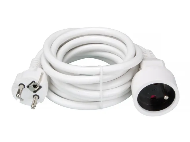 Verlengkabel - 3 M - Wit - 3g1.5 - Penaarde Schuko