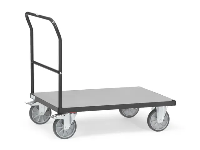 duwbeugelwagen,draagverm. 600kg,laadvl. LxB 1200x800mm,houtplaat