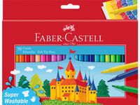 Viltstift Faber-Castell 50 stuks karton etui assorti