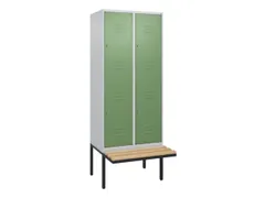 Dubbeldekse dekenkist,HxBxD 2120x800x815mm,2x2vak.,vak B 400mm