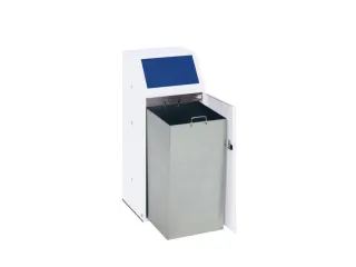 Afvalverzamelaar 69 liter binnenbak sticker papier deur voor Blauw - 1