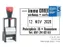Woord-datumstempel Colop 2360 +bon 30x45 5regels zwart