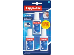 Correctievloeistof Tipp-ex Rapid 20ml blister à 3 stuks