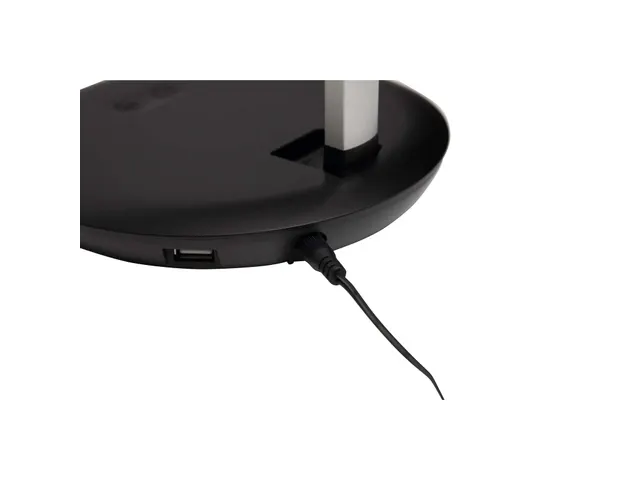 Bureaulamp MAULrubia zilvergrijs USB-poort dimbaar
