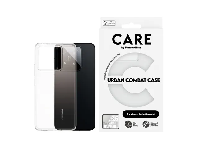 PanzerGlass CARE by Urban Combat Case Transparent Xiaomi Redmi N