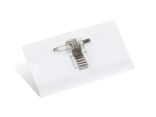 Naambadge Kangaro 40x75mm doos a 24 stuks met clip, speld en insteekka - 2