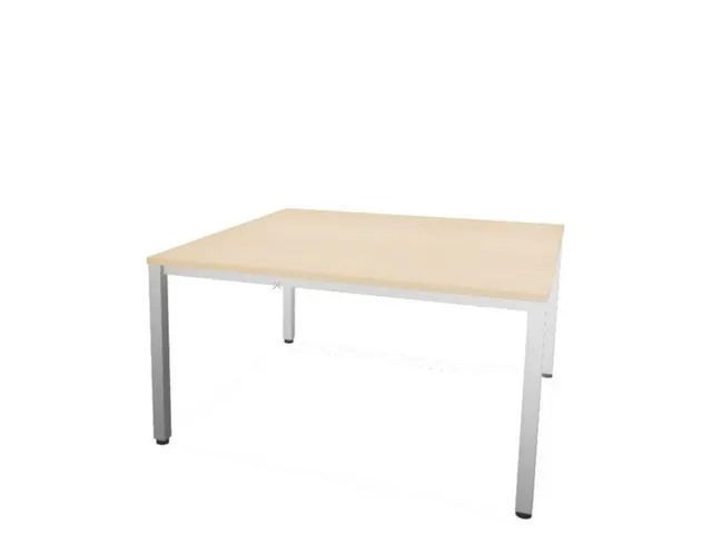 vergadertafel,HxBxD 740x1400x1400mm,hoekig,NE-esdoorn