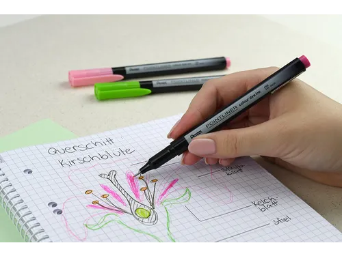 Fineliner Pentel Pointliner S40-B fijn rood