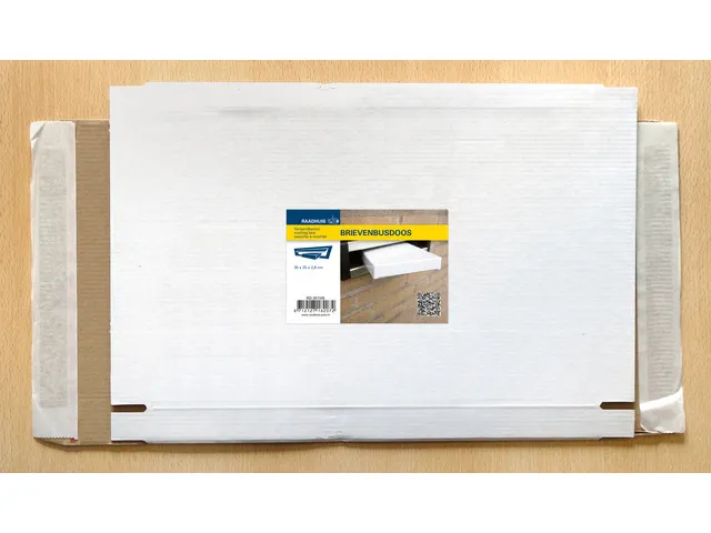 brievenbusdoos Raadhuis 350x250x28mm wit 650grs duplex
