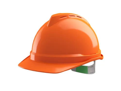 MSA V-Gard 500 ongeventileerde veiligheidshelm met Push-Key binnenwerk