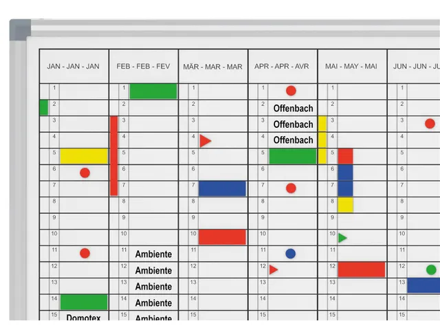 Magnetische Jaarplanner MAULstandard 90x120cm