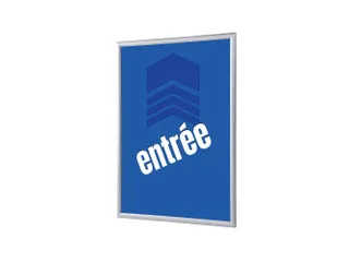 Kliklijst A1 complete set met print "ENTRÉE" Blauw - 1
