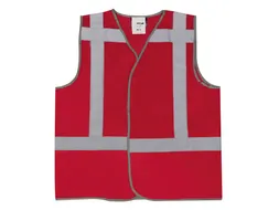 M-Wear 0178 verkeersvest RWS Fluo Rood Maat 3XL/4XL