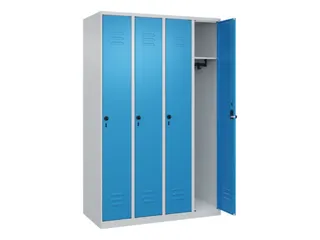 locker,HxBxD 1850x1200x500mm,4vak,vak B 300mm,draaigrendel - 2