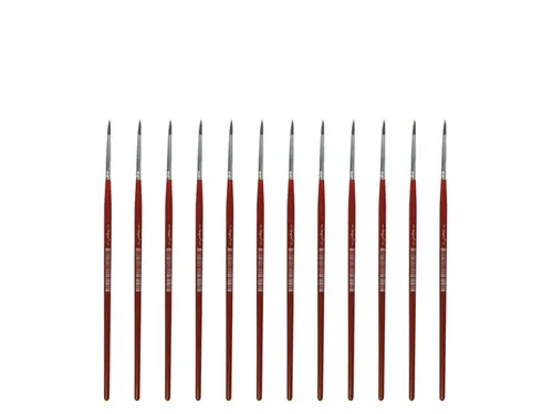 Penseel Kangaro Serie 120 rond Nr. 1 geitenhaar doos 12 stuks