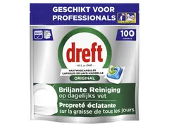 Vaatwastabletten Dreft All-in-1 prof Regular 100st