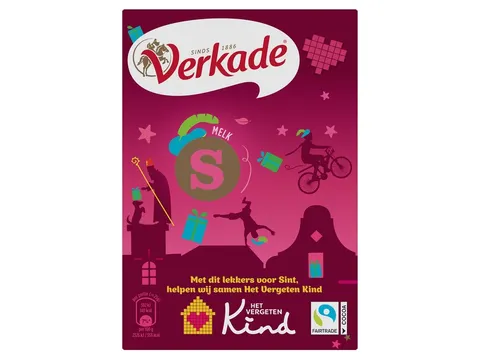 Chocoladeletter Verkade melk S 65 gram