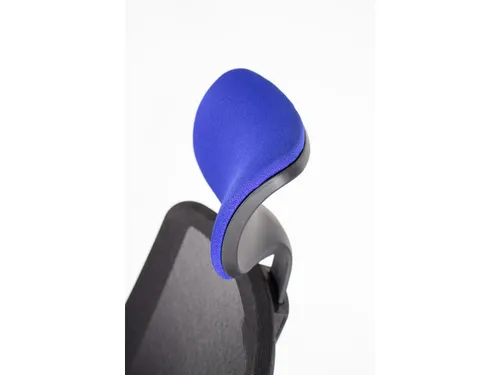Bureaustoel EN1335 Linea Tekna 01/PT zwart/blauw met Hoofdsteun