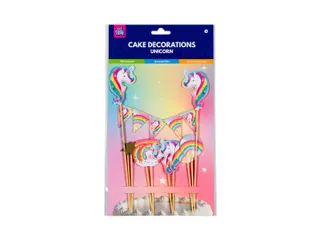Cake decoratie Unicorn 9 stuks - 4