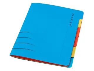 Sorteermap Jalema Secolor sixtab A4 6 vaks blauw karton - 1