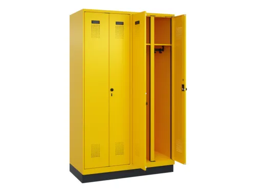 locker voor scheiding van kleding,HxBxD 1950x1200x500mm,4vak