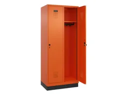 locker,HxBxD 1950x800x500mm,2vak,vak B 400mm,draaigrendel,sokkel