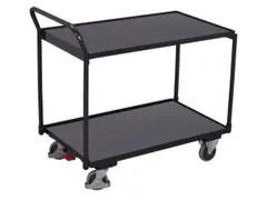 tafelwagen,draagverm. 250kg,2etage(s),laadvl. LxB 985x590mm,houtetage