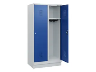 schoollocker,HxBxD 1630x800x500mm,2vak,vak B 400mm,cil.-slot,sokkel - 1