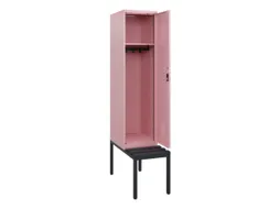 locker met bank,HxBxD 1950x400x815mm,1vak,vak B 400mm,cilinderslot