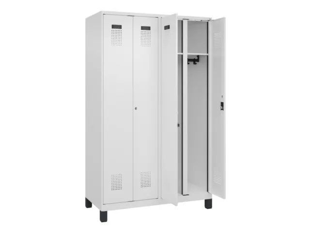 locker voor scheiding van kleding,HxBxD 1950x1200x500mm,4vak