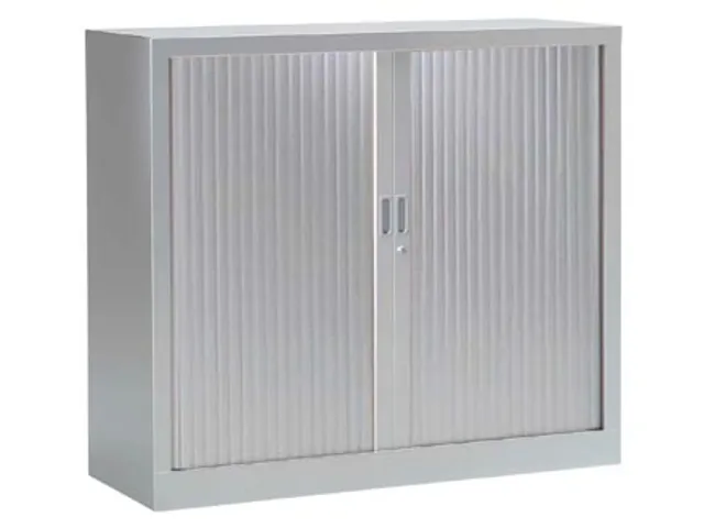 Roldeurkast Aluminium 4 Legborden 136 cm