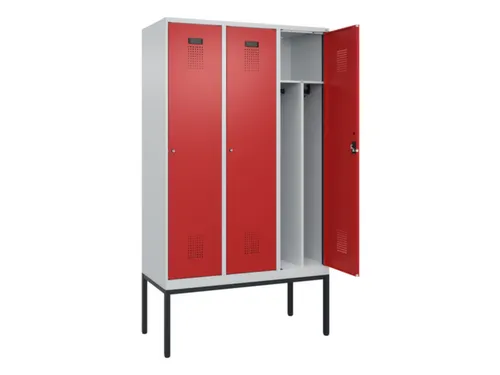 locker voor scheiding van kleding,HxBxD 2120x1200x500mm,3vak